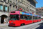 Be 4/6 Vevey Tram 738, auf der Linie 7, bedient am 20.07.2023 die Haltestelle Bärenplatz.