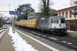 Re 420 270-1 mit einem der letzten Postzügen des Jahres 2020 in Grenchen-Süd am 31.