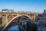 BLS RABe 535 / Lorraineviadukt Bern, 11. Dezember 2022<br>
RE Luzern - Bern