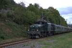 Am 30.08.2026 f�hrte SBB Historic wieder mal eine Fahrt mit dem Schr�gstangenkrokodil durch, hier bei der Ausfahrt in Sissach Richtung Olten.