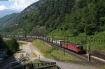 11570 und 11336 mit einem KV Zug bei Lavorgo 24.6.16