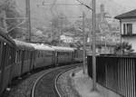 SBB Historic / Eurovapor: Doppeltraktion Elefanten am Gotthard 
Whrendem im Bild die SBB Historic C 5/6 Nr. 2978 mit der B 3/4 Nr. 1367 ohne der C 5/6 Nr. 2969 der Eurovapor den langen Dampfzug ziehen, hatte man die SBB Re 4/4 II Nr. 11167 am Zugende des Dampfzuges  verbannt . Eine Perspektive mit einem historischen Dampfzug und die Kirche Santa Maria di Castello, bei Giornico. Samstag, 21. Oktober 2017. ¨
