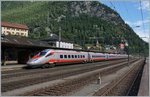 Ein FS Trenitalia ETR 610 als EC 153 unterwegs von Luzern nach Milano bei der Durchfahrt in Göschenen. 
28. Juli 2016