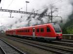 Gotthard 2008 - Als wir in Gschenen durch die Unterfhrung zum Bahnsteig gehen, vernhemen wir pltzlich ein vertrautes blubbern eines Dieselmotors.