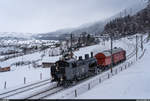 Überfuhr der Gotthardbahn  Rotary  Xrot 100 mit dem  Habersack  Eb 3/5 5819 vom Depot Arth-Goldau in den Bahnpark Brugg am 17. Januar 2021. Hier bei Arth.