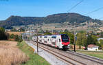 RABe 512 016 als IR 2065 (Basel SBB - Z�rich Flughafen) bei Frick 4.9.26