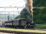 SBB Historic - Dampflok Eb 2/4 35 zu Besuch in Koblenz zum Jubilum 150 Jahre Waldshut–Turgi bei Rangierfahrt im Bahnhofsareal von Koblenz am 23.08.2009