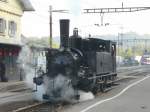 SBB Historic - Dampflok Eb 2/4  35  zu Besuch in Koblenz zum Jubilum 150 Jahre Waldshut–Turgi bei Rangierfahrt im Bahnhof Koblenz am 23.08.2009