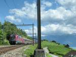 Mein letztes Railjet-Test-Bild sogar mit einem mini Zipfelchen des Lac Lman im Hintergrund.