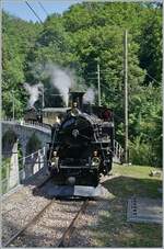  Festival Suisse de la Vapeur 2022 / Schweizer Dampffestival 2022  der Blonay-Chamby Bahn:  Nun ist die vor kurzem aus Meiningen zurückgekehrte BFD HG 3/4 N° 3 wieder bei der Blonay Chamby