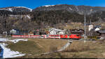 MGB Deh 4/4 51 / Lax, 15. Februar 2025<br>
Regio Visp - Andermatt