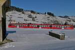 Am 15.01.2022 befindet sich bei Gontenbad S23 1119 auf der Fahrt von Gossau nach Wasserauen