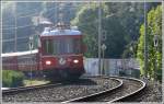 Be 4/4 513 als Regionalzug nach Schiers bei der Einfahrt in Gr�sch.