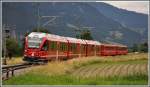 RE1049 mit ABe 8/12  3507 bei Malans. (07.06.2011)