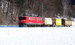 Kurzgterzug nach Landquart zwischen Grsch und Malans.27.12.11




