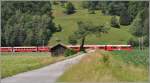 RE1049 nach Davos Platz zwischen Grsch und Schiers. (05.07.2012)