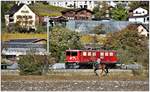 Ge 6/6 II 706  Disentis/Mustér  ist als Lokzug ins Prättigau bei Malans unterwegs.