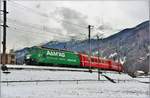 RE1045 nach Davos Platz mit Ge 4/4 III 647  Grüsch  in der Neugutkurve bei Landquart.