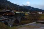 Ge 6/6 I 415 mit historischem Zug einfahrt Davos am 26.10.2025