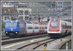 GlacierExpress 903 mit Ge 4/4 III 647  Grsch  verlsst Chur. (18.10.2010)