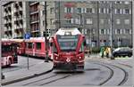 R1428 mit ABe 8/12 3508 von Arosa trifft in Chur ein. (11.03.2020)