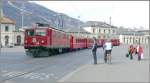 Die Strassenbahn von Chur, Ge 4/4 I 610  Viamala* mit Regionalzug nach Arosa.