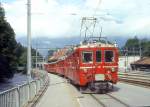 RhB Regionalzug 641 von Chur nach Arosa am 02.09.1996 in Chur Sand mit Triebwagen ABDe 4/4 486II - ABDe 4/4 484II - B 2315 - DZ 4004 - Fad 8729 - Fad 8705.