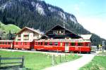 RhB REGIONALZUG 654 von Arosa nach Chur am 15.05.1995 in Litzirti mit Triebwagen ABDe 4/4 484II - DZ 4004 - B 2315.