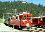 RhB EXTRA-GmP fr GRAUBNDEN TOURS 3658 von Arosa nach Chur am 31.08.1997 in Abstellanlage Arosa mit Bernina-Triebwagen ABe 4/4I 32 - B 2247 - D 4052I - Xk 9398 - Kkl 7052 - E 6623.