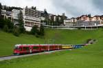 ABe 8/12 3507  Benedetg Fontana  am 9. August 2011 mit dem R 1436 (Arosa - Chur) in Arosa.