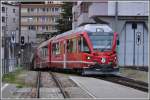 ABe 8/12 3508 bei der Einfahrt auf Gleis 2 in Arosa. (14.09.2011)