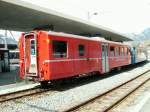 2.Klasse Wagen BD 2478 mit Gepckabteil der Berninabahn zu Gast bei der Arosabahn,hier am 04.04.06 in Chur als letzter Wagen am  Arosa Express 