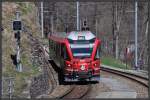 R1444 mit ABe 8/12 3504 in St.Peter-Molinis. (25.04.2013)