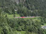 Die Ge 4/4 II 614 mit ein  Glacier-Express  nach Sankt Moritz, hier über Filisur - 19/06/2018