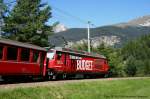 Albulaschnellzug RE 1132 mit Glacier-Express 909 gezogen von Ge 4/4 III 646  Sta.