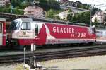 Ge 4/4 III 651  Glacier on Tour  am 23.7.2014 in St.