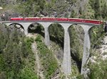 Die Ge 4/4 III 648 über die Landwasserviadukt - 14/06/2016