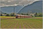 IR1140 nach Chur mit ABe 8/12 3506 bei Bonaduz.