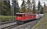 5135 nach Samedan mit Ge 6/6 II 706  Disentis/Mustér  kurz vor Filisur.