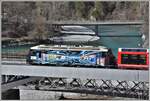 Ge 4/4 III 648  Susch  mit IR1153 nach St.Moritz auf der Hinterrheinbrücke in Reichenau-Tamins. (01.04.2020)