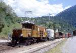 RhB Extra-GmP fr GRAUBNDEN TOURS 3527 von Landquart nach Filisur am 27.08.1998 in Filisur mit Oldtimer-E-Lok Ge 6/6I 414.