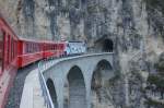aufgenommen am 18.8.2010 auf dem Landwasserviadukt bei Filisur aus dem fahrenden Zug