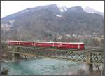 S1 1513 auf der Hinterrheinbr�cke bei Reichenau-Tamins.