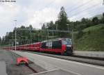 Ge 4/4''' 648 ''Lanxess'' am 6.8.2012 in Filisur als RE 1121 nach St.Moritz