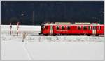 Be 4/4 513 beim �bergang Sogn Mang bei Bonaduz.