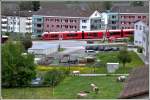 S2 1561 mit ABe 4/16 3102 in Cazis. (17.05.2014)