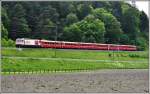 RE1156 mit Ge 4/4 II 641  Maienfeld  bei Reichenau-Tamins.