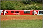 GEX903 unterwegs im Mohnfeld bei Bonaduz. (14.06.2016)