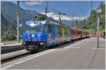 RE1133 mit Ge 4/4 III 652 in Filisur (16.07.2016)