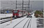 S2 1555 mit ABe 4/16 3102 bei Felsberg.